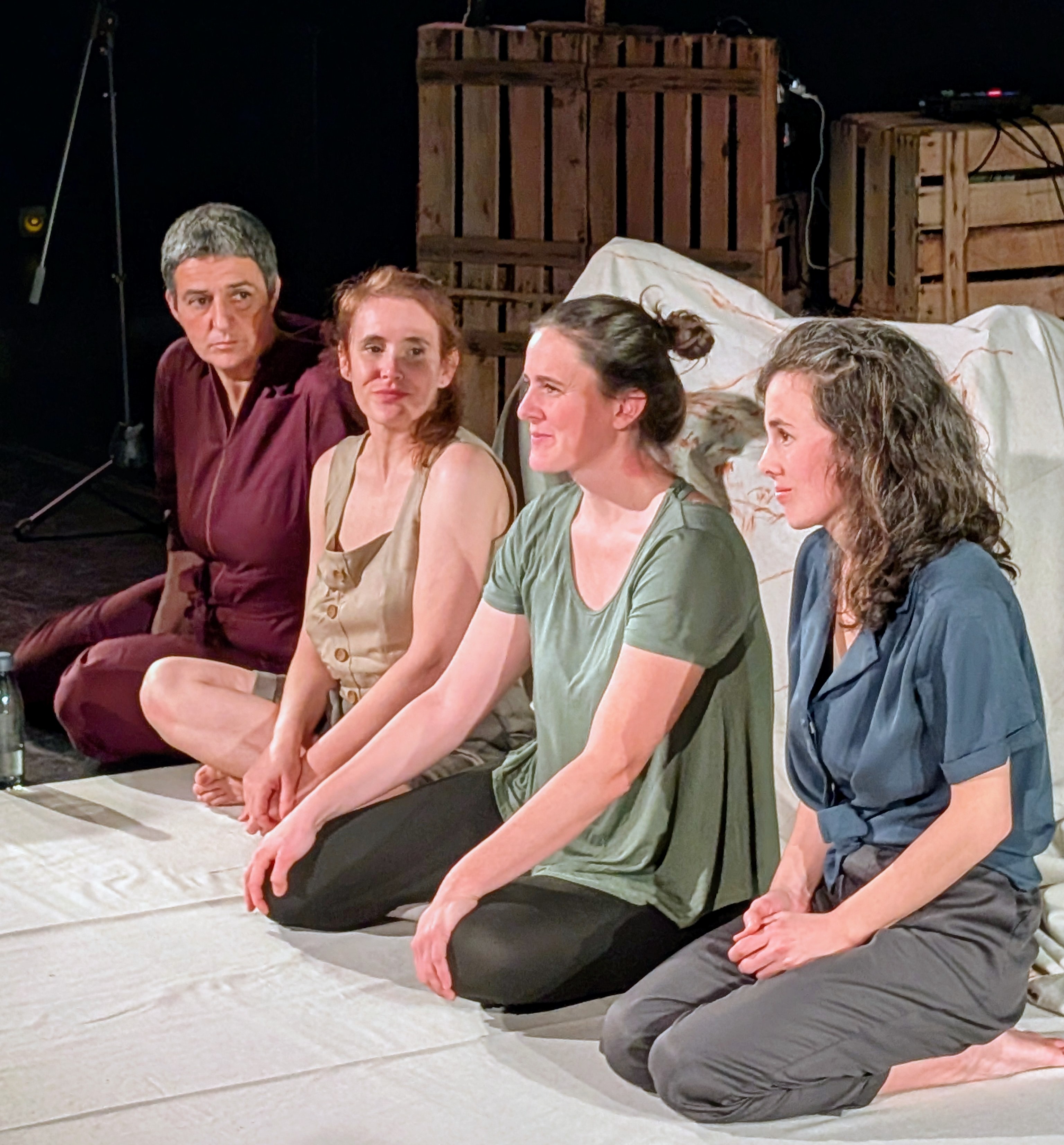 Elenco: Patricia Arroyo, Belén de Santiago y Laura Santos, acompañadas de Petra Benyei. Foto: CSIC, noviembre 25