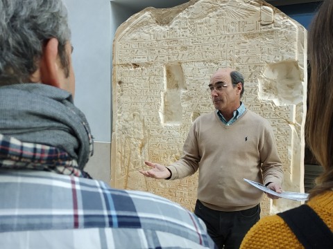Un momento de la charla de José Manuel Galán sobre egiptología