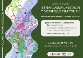 Ciclo de seminarios SADT 2025-2026: "Biorregiones. De la globalización imposible a las redes territoriales ecosostenibles"
