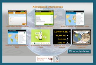 Actividades interactivas de divulgación demográfica