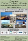 Congreso "Ciudad, territorio y paisaje: una mirada multidisciplinar"