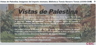 Vistas de Palestina. Imágenes del Imperio Otomano